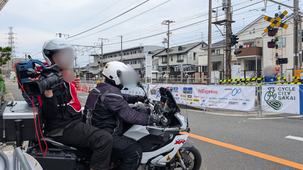 完全防備のバイク乗り