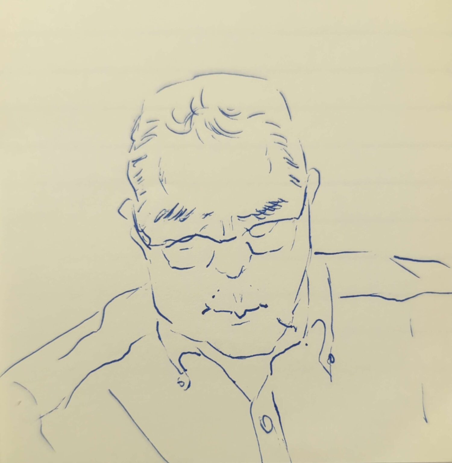 男性のデッサン