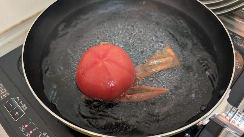 トマトの皮むき